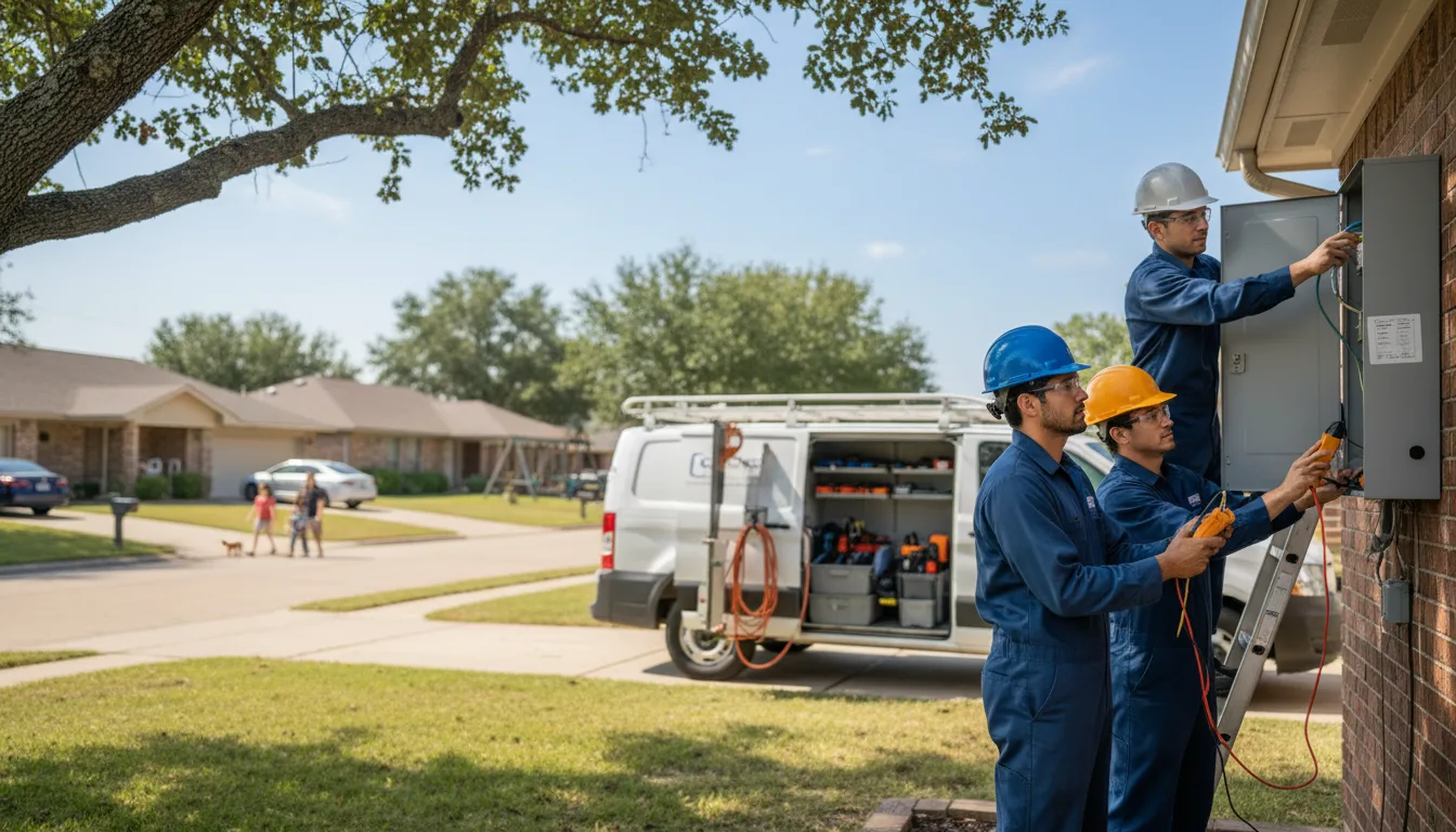 Certified electrician providing emergency electrical services in Creve Coeur, IL